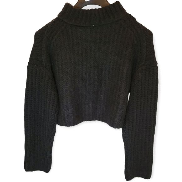 Free People Onyx Combo Wool & Alpaca Blend Knit Sweater Size XS - Picture 3 of 7